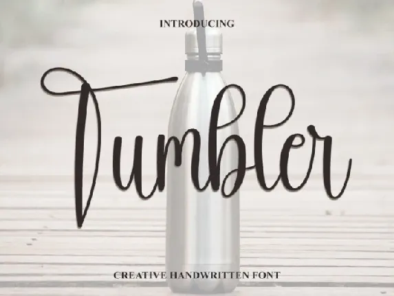 Tumbler Typeface font