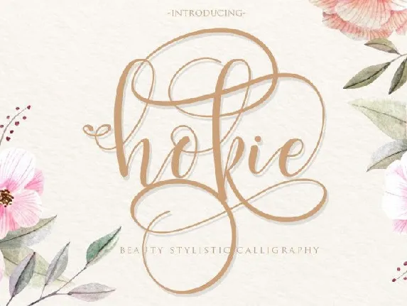 Hokie Calligraphy font