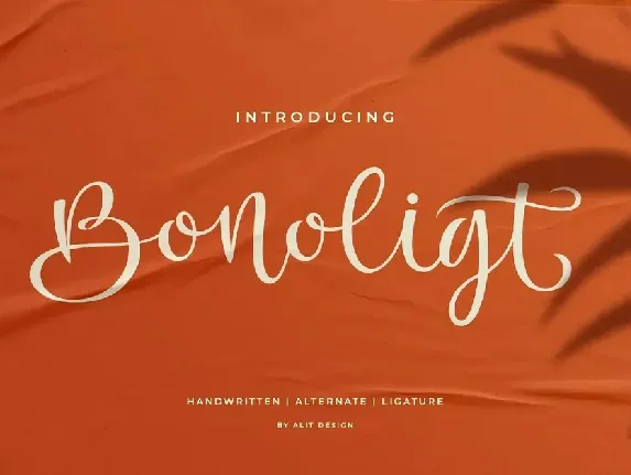 Bonoligt Script font