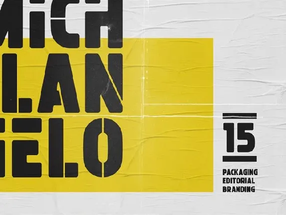 Michelangelo Demo font