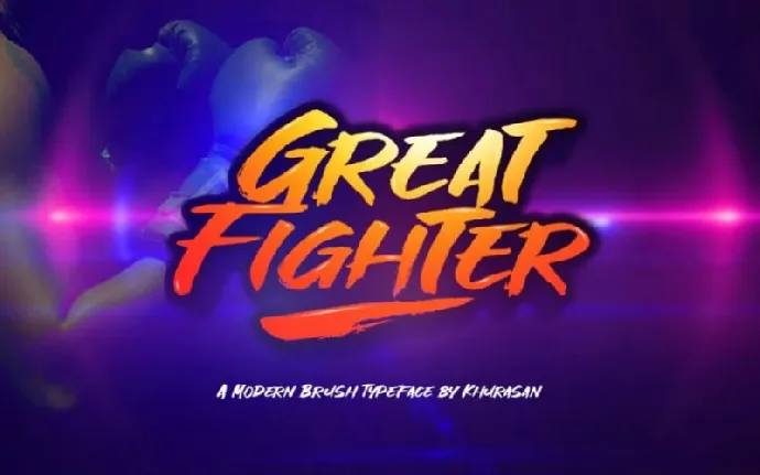 Great Fighter Brush font