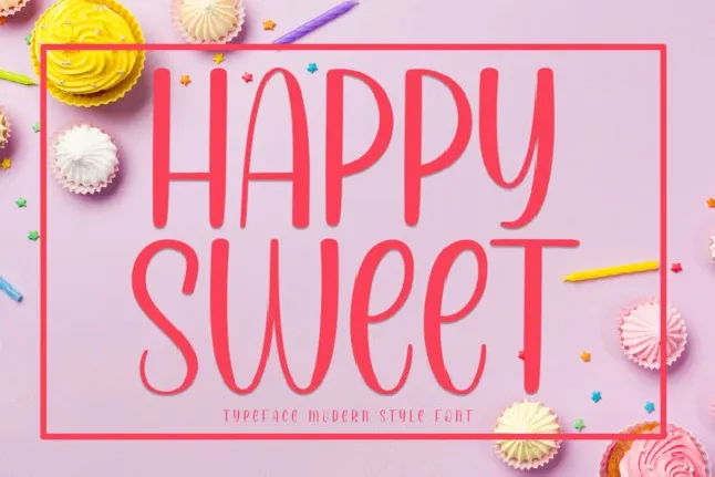 Happy Sweet Display font