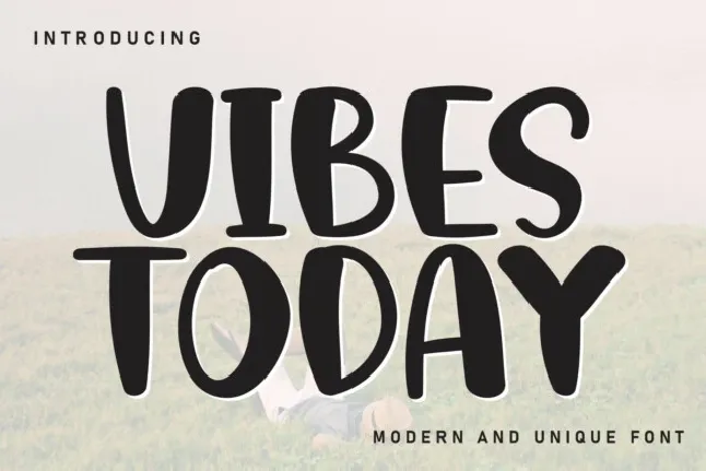 Vibes Today Display Typeface font