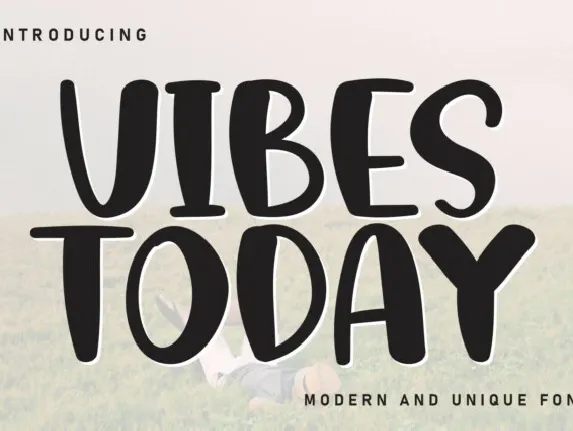 Vibes Today Display Typeface font