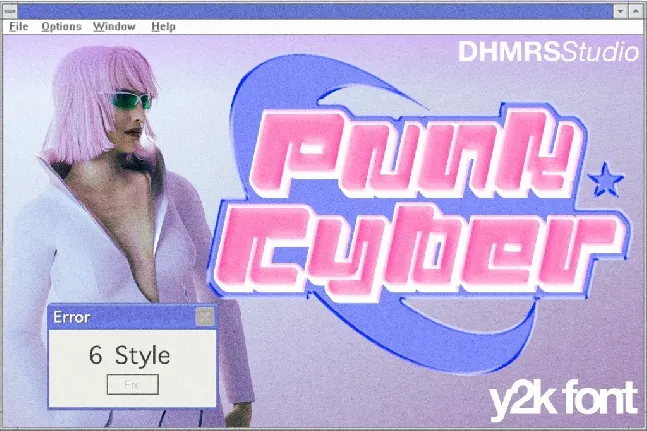 Punk Cyber DEMO font