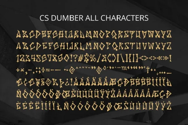 CS Dumber font