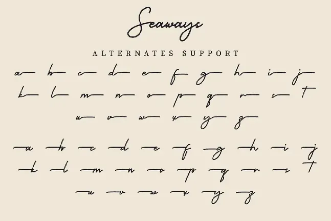 Seaways Demo font