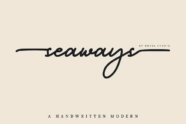 Seaways Demo font