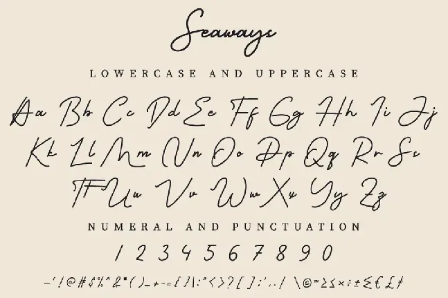 Seaways Demo font