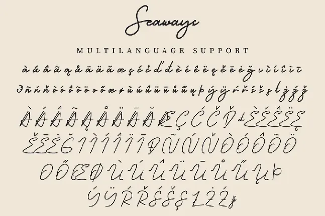 Seaways Demo font