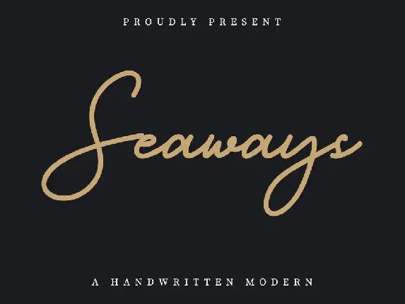 Seaways Demo font