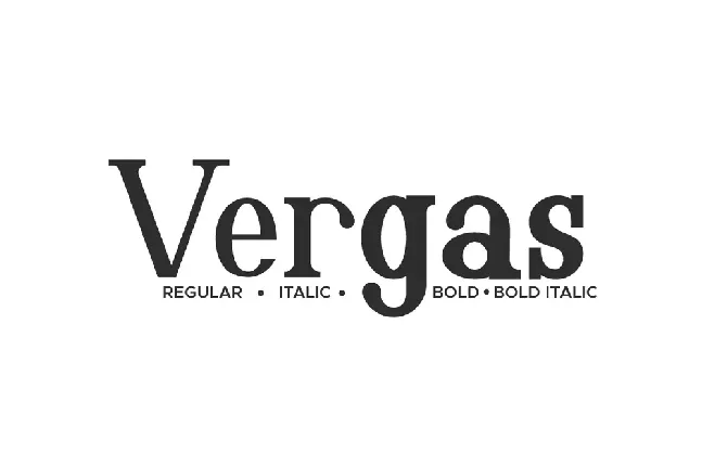 Vergas Demo font