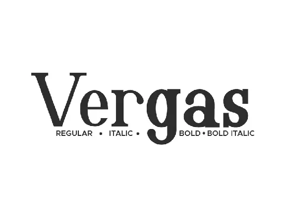 Vergas Demo font