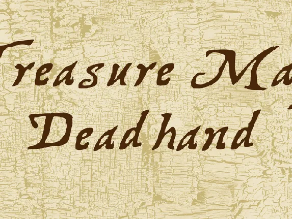 Treasure Map Deadhand font