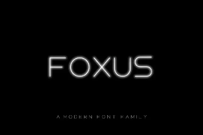 FOXUS font