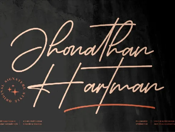 Jhonathan Hartman font