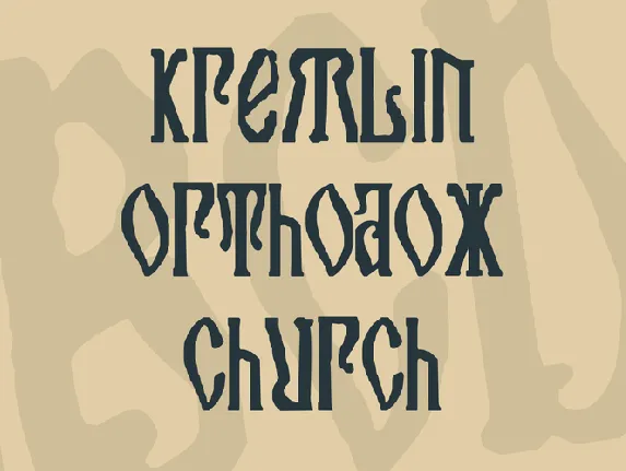 Kremlin Orthodox Church font