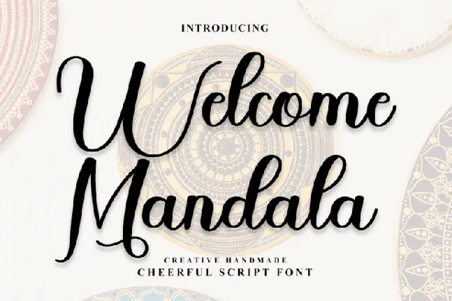 Welcome Mandala font