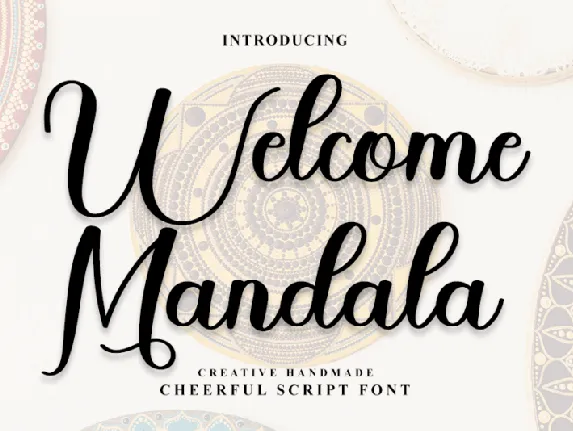 Welcome Mandala font