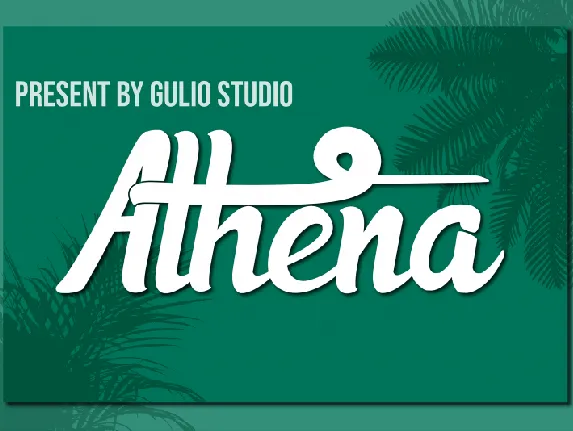 Athena Script font