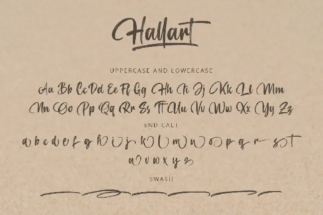 Hallart font