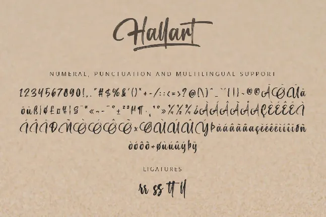 Hallart font