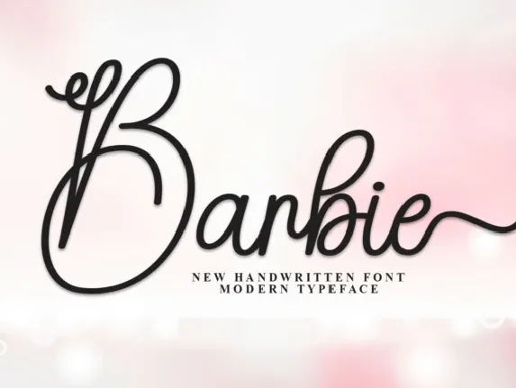 Barbie Script font