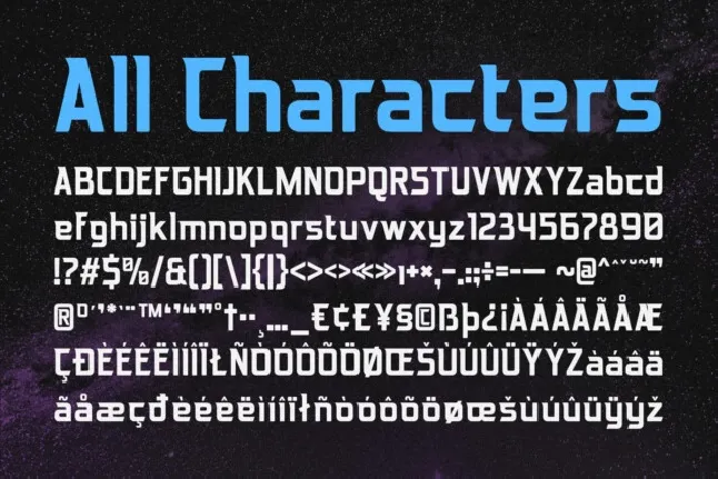 CS Blaster font