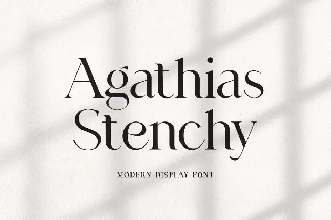 Agathias Stenchy font