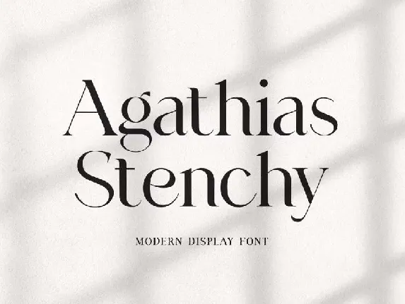 Agathias Stenchy font