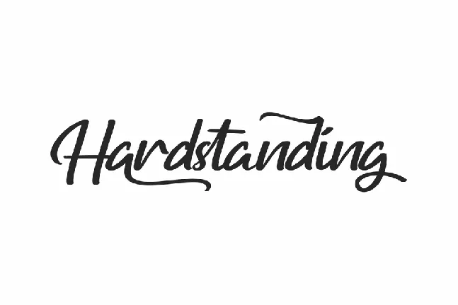 Hardstanding Demo font