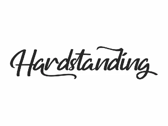 Hardstanding Demo font