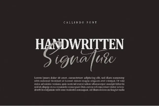 Callindo font