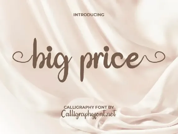 Big Price Demo font