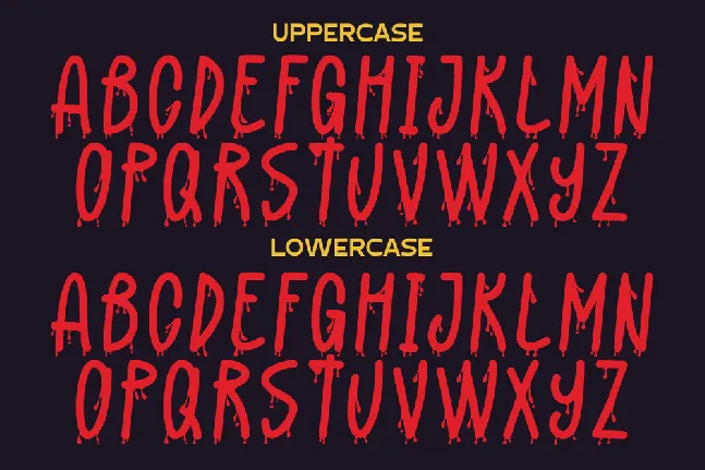 Sorrow Bloody font