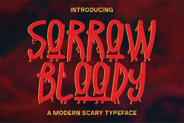 Sorrow Bloody font