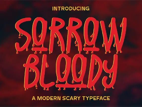 Sorrow Bloody font