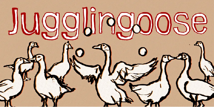 Jugglingoose font