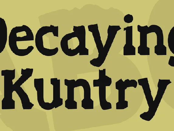 Decaying Kuntry font