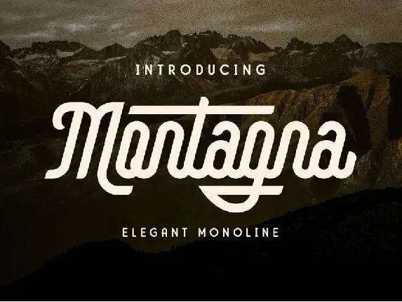 Montagna font