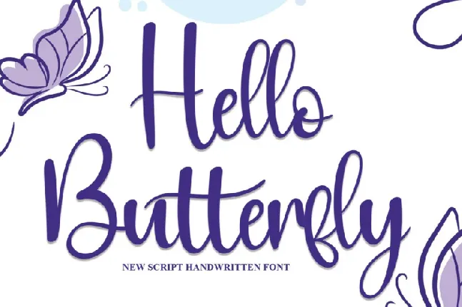 Hello Butterfly font