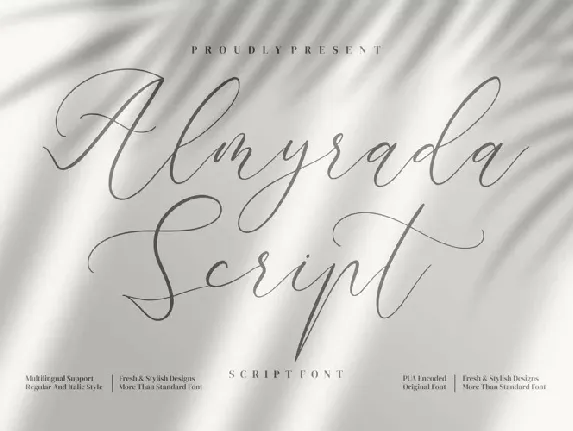 Almyrada Calligraphy font