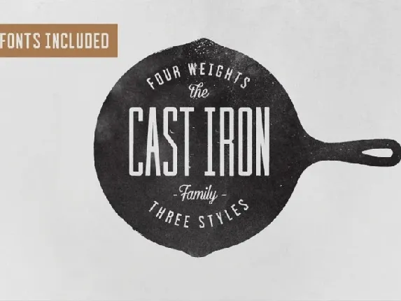 Cast Iron Display font