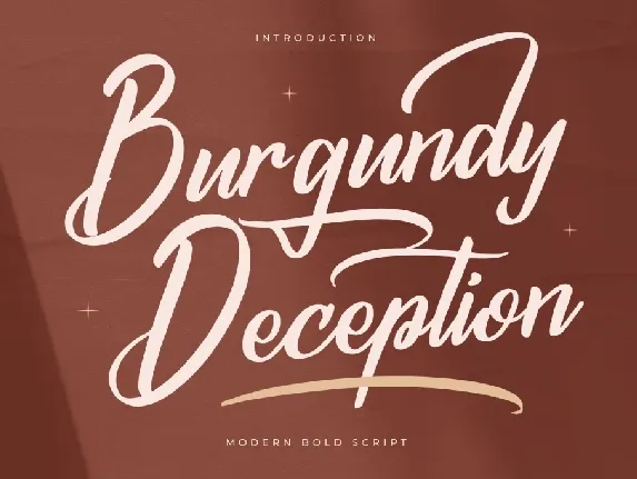 Burgundy Deception DEMO VERSION font