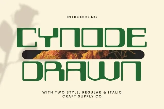 Cynode Drawn font