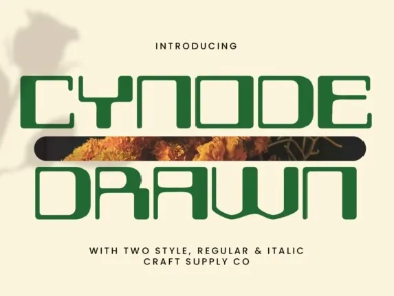 Cynode Drawn font