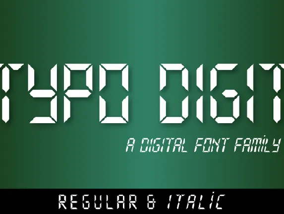 Typo Digit Demo font