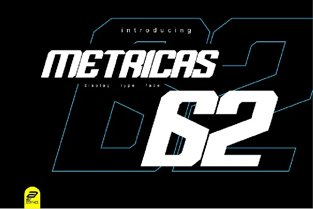 Metricas 62 Display font