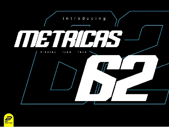 Metricas 62 Display font