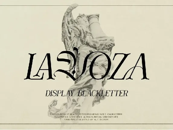 Lavoza font